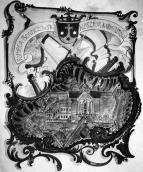 Зображення кляштора в картуші