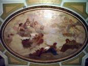 Оформлення стелі в Голубій залі