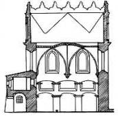 Поперечний переріз синагоги. За…
