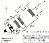 Схематичний план розташування монументу