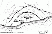 Схематичний план розташування фортеці