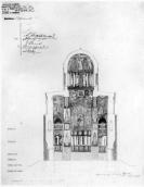 Переріз із видом на вівтар