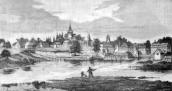 1885 р. Панорама містечка Хабне