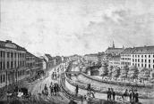 1830 р. Вулиці вздовж річки Полтви