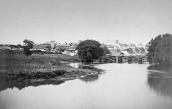 1875 р. Вид на ріку Збруч і Гусятин