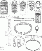 Рис. 3. Вещи из некоторых могил…