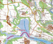 Фрагмент карти масштабу 1:100000 з…