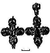 Бронзовий хрести-енколпіон з Бакоти