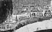 1780-і рр. Вид містечка і церкви