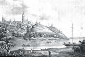 1845 р. Вид Києва з боку Дніпра