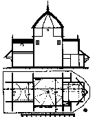 Поздовжній переріз і план