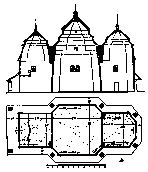 Поздовжній переріз і план