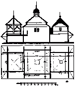 Поздовжній переріз і план