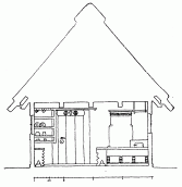 Хата в с. Гряда, Львівщина. Розріз