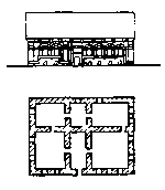 Фасад і план