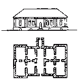 Фасад і план