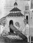 Св. Микола з житієм: покладення Миколи…