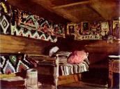 Інтер’єр гуцульської хати. Акварель…