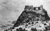 Руины Хустского замка. Гравюра Л.…