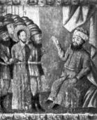 Христос перед Каїфою. Ікона 18 ст.