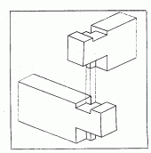 Замок в’язання вінців зрубу стін [с. 37]