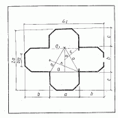 Схема розбивки плану в натурі [с. 45]