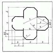 Схема розбивки плану в натурі [с. 206]