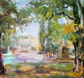 1975 р. Фрагмент парку з пам’ятником