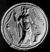 Штамп із зображенням Афіни Промахос