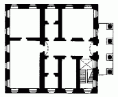 Західний флігель. План 1 поверху
