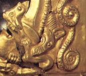 Голова лева і змія