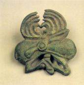 Пластина вуздечки у формі лежачого лося