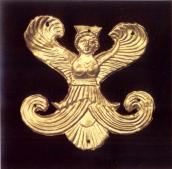 Бляшка від одягу: крилата богиня