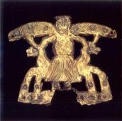 Пластина із зображенням крилатої богині