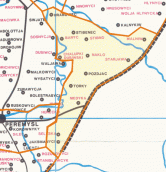 Картосхема польської частини деканату…