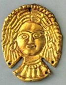 Бляшка у формі жіночої голови