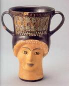 Ваза у формі голови жінки