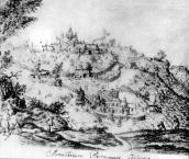 1651 р. Вигляд з півдня. Рисунок А.ван…