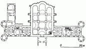 План 1 поверху церкви та келій