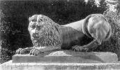 Скульптура лева з брами