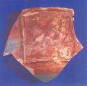 Фрагмент посудини з еротичною сценою