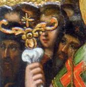 Права рука з посохом