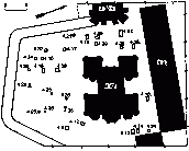 План поховань на території Дальніх печер