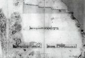 1820 р. Переріз садових терас і фасади…