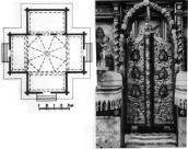 План. Царські врата іконостасу