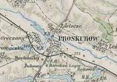 Місто Проскурів на карті 1910 р.