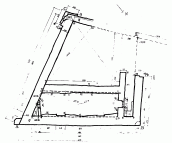 Обміри решток бастіону Дорошенка. План.