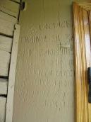 Напис про будівництво церкви