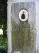 Напис на могилі О. Матковської