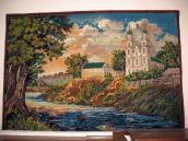 Вишита картина «Монастир на березі…